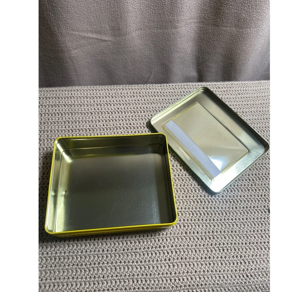 John Deere Photo Box Tin Green Yellow Vintage Tractor 4x6 Picture Frame Storage